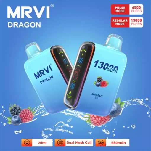 Vrac en-gros MRVI Dragon 13000 pufuri Pufă de nicotină 2 5 Vape de unică folosință cu sursă directă din fabrică și varietate de arome 4