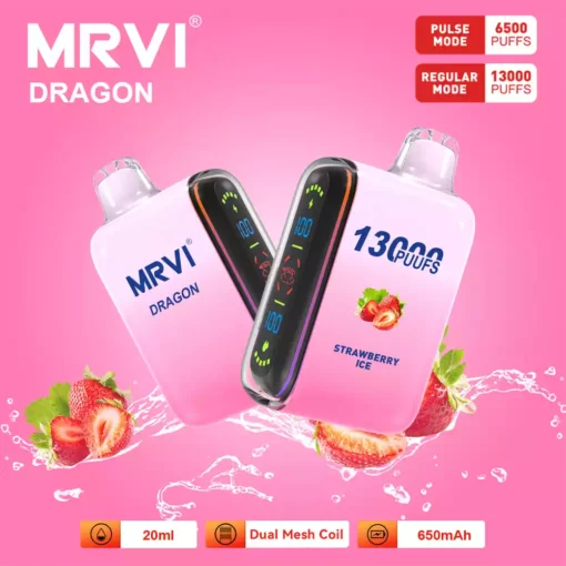 Vrac en-gros MRVI Dragon 13000 Puf-uri Putere nicotină 2 5 Vape de unică folosință cu sursă directă din fabrică și varietate de arome 5