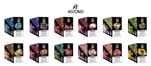 Direto da fábrica Aivono AIM Bingo 6000 Puffs Capacidade da bateria 1000mAh Vape descartável com variedade de sabores 4 em escala