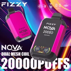 Gyári közvetlen Fizzy Nova 20000 Puffs eldobható Vape 850 mAh hosszú élettartamú akkumulátor nagykereskedés többféle ízválasztékkal 4