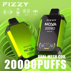 Gyári közvetlen Fizzy Nova 20000 Puffs Eldobható Vape 850mAh hosszú élettartamú akkumulátor nagykereskedés többféle ízválasztékkal 7