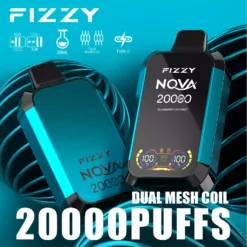 Gyári közvetlen Fizzy Nova 20000 Puffs eldobható Vape 850mAh hosszú élettartamú akkumulátor nagykereskedés többféle ízválasztékkal 8