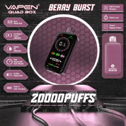 Factory Direct VAPEN QUAD BOX 20000 PUFFS E liq 28 ml Jednorázové Vape Bulk Koupit v různých příchutích 3