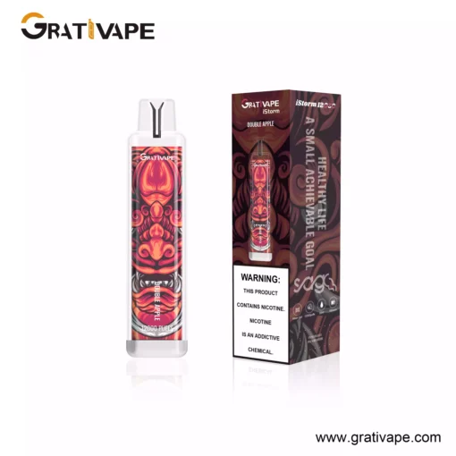 Гарячий розпродаж Grativape iStorm 12000 Puffs Світлодіодне джерело світла Factory Disposable Vape Оптова торгівля кількома смаками на вибір (4)