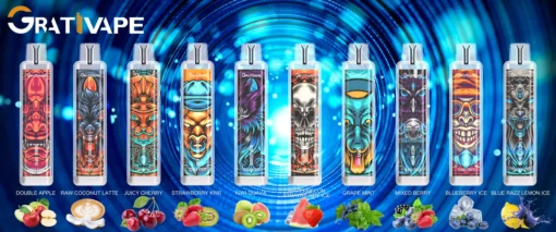 Гарячий розпродаж Grativape iStorm 12000 затяжок Світлодіодне джерело світла Фабричний одноразовий вейп Оптова торгівля кількома смаками на вибір 5 масштабів