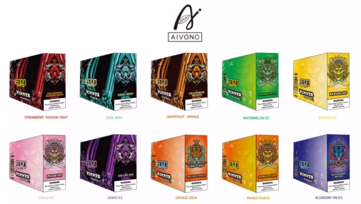 Hurtownia Aivono Aim Winner 6000 Puffs 18250 Czysta bateria kobaltowa Jednorazowe Vape Original Factory Direct z wyborem smaków 5 skalowane