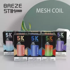 Didmeninė prekyba „Breze Stiik Box Pro 5000 Puffs“ vienkartiniai garai tiesiai iš gamyklos su įvairiais skoniais 8