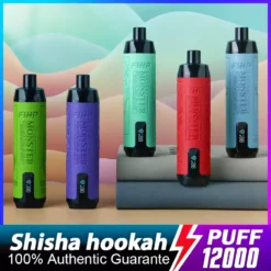 Atacado FIHP Shisha Hookah 12000 Puffs Display LED Vape Descartável Direto da Fábrica com Opções de Sabor 12