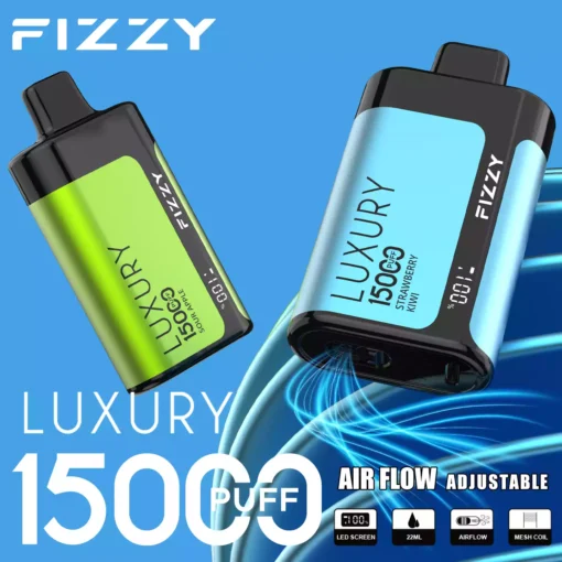 Vânzare cu ridicata Fizzy Luxury 15000 de pufuri din metal Material de calitate superioară Vape de unică folosință direct din fabrică cu arome asortate 12