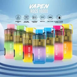 Wholesale VAPEN ROCS 16000 PUFFS Disposable Vapes Nic 2% 5% from Original Factory with Flavor Variety (4)