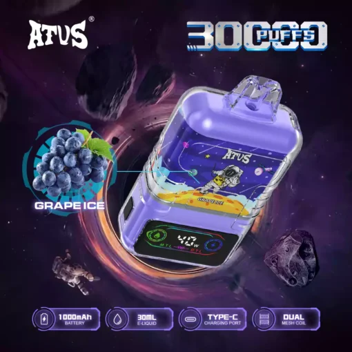 Bulk Purchase ATVS 30000 Puffs Disposable Vape Dual Mesh Coil Technology with Flavor Variety 4