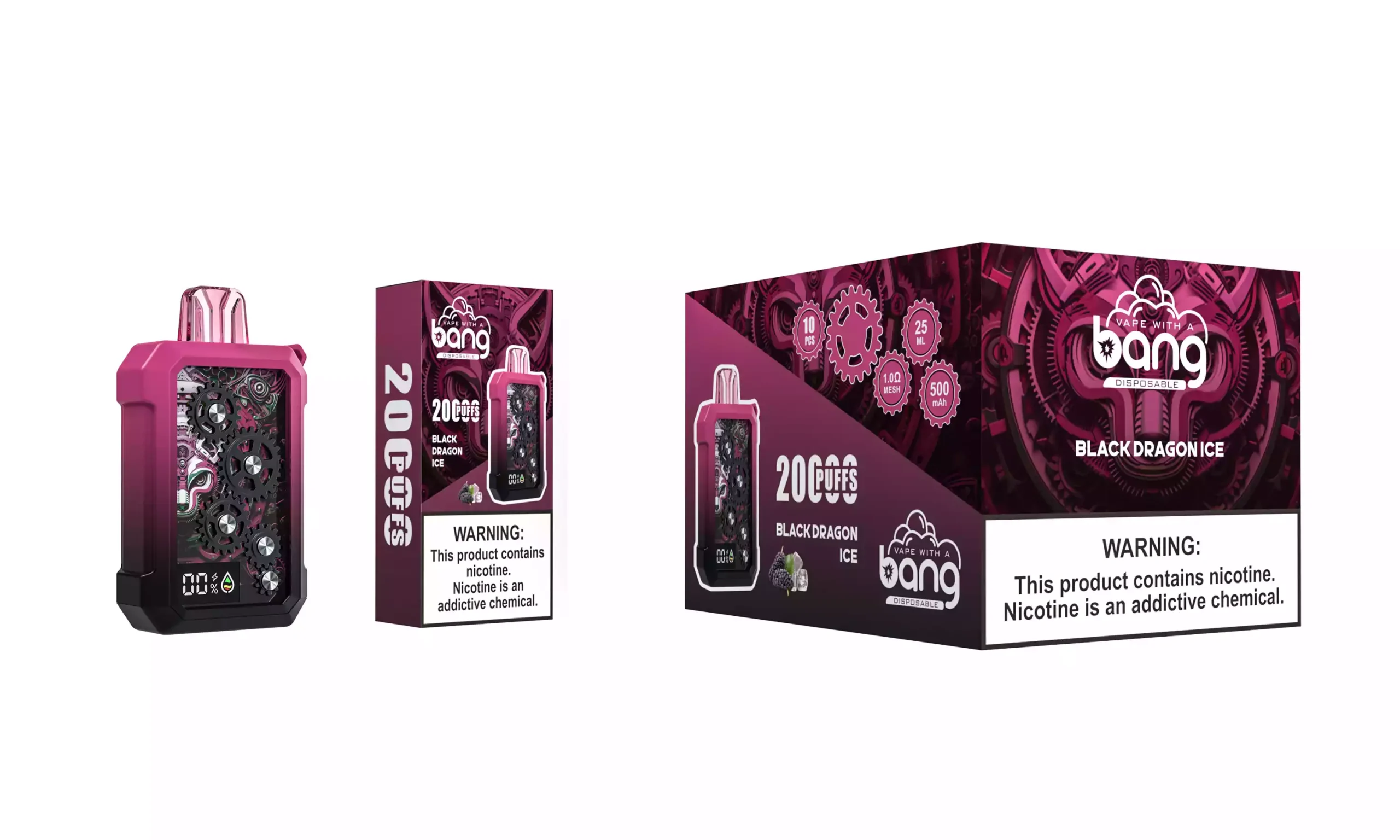 Source Factory Bang Gear 20000 Puffs Durable Construction Premium Disposable Vape Supply 0% 2% 3% 5% Nicotine (8)