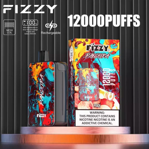 Wholesale Fizzy Pandora 12000 Puff Disposable Vape 2 5 Nicotine Double Mesh Coil Technology with Diverse Flavor Choices 2