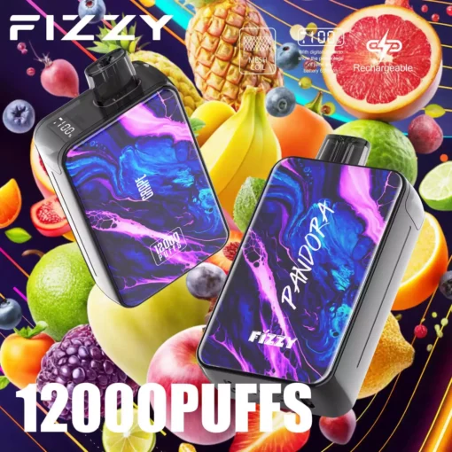 Wholesale Fizzy Pandora 12000 Puff Disposable Vape 2% 5% Nicotine Double Mesh Coil Technology with Diverse Flavor Choices (6)