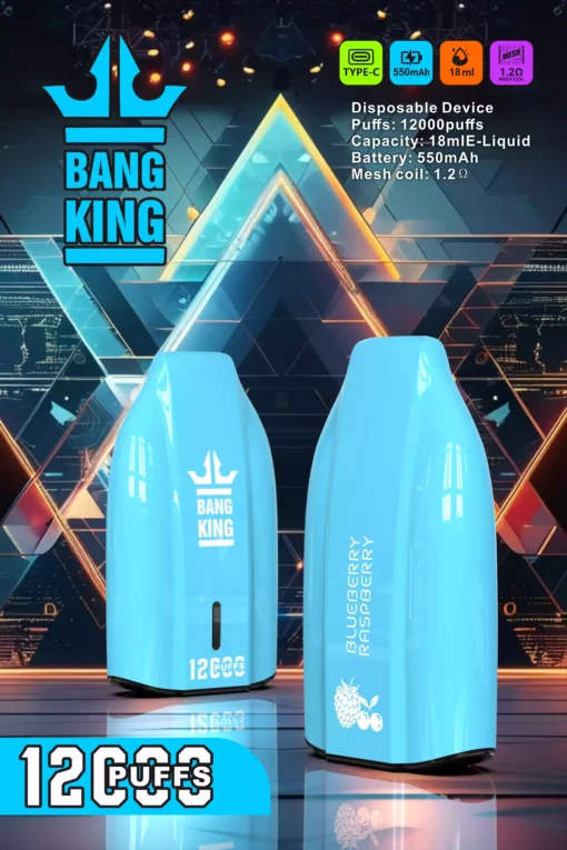 BANG KING 12000 Puffs Rechargeable 600mAh Battery Original Fresh Disposable Vape Wholesale Bulk Order Multiple Flavor Choices 0 2 3 5 Nicotine 3 scaled