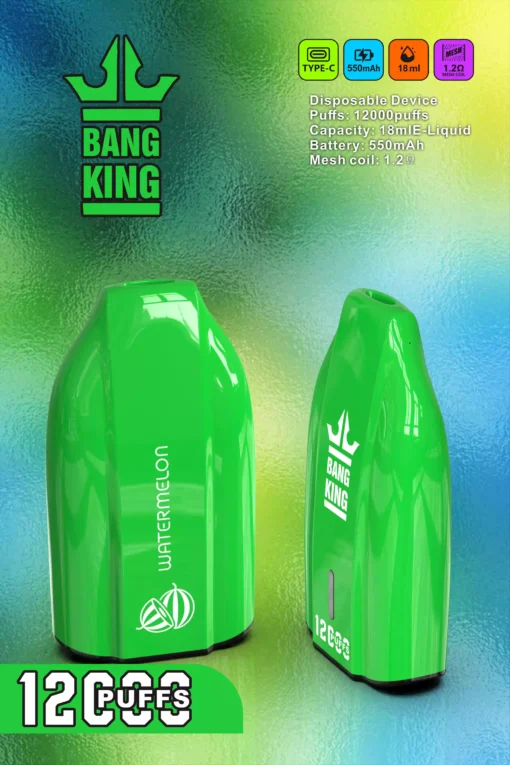 BANG KING 12000 Puffs Rechargeable 600mAh Battery Original Fresh Disposable Vape Wholesale Bulk Order Multiple Flavor Choices 0 2 3 5 Nicotine 7 scaled