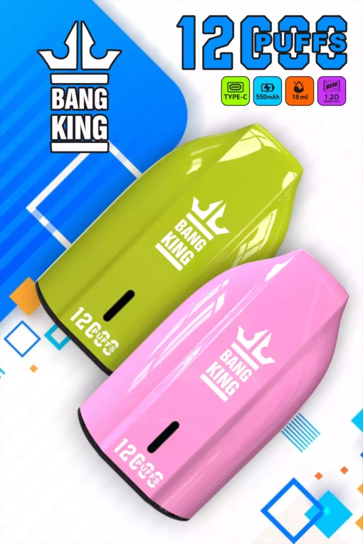 BANG KING 12000 Puffs Rechargeable 600mAh Battery Original Fresh Disposable Vape Wholesale Bulk Order Multiple Flavor Choices 0 2 3 5 Nicotine 9 scaled