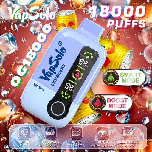 Discover Vapsolo 18000 Puffs Rechargeable Battery Factory Direct Wholesale Disposable Vapes Multiple Flavors to Choose 2 5 Nicotine 3