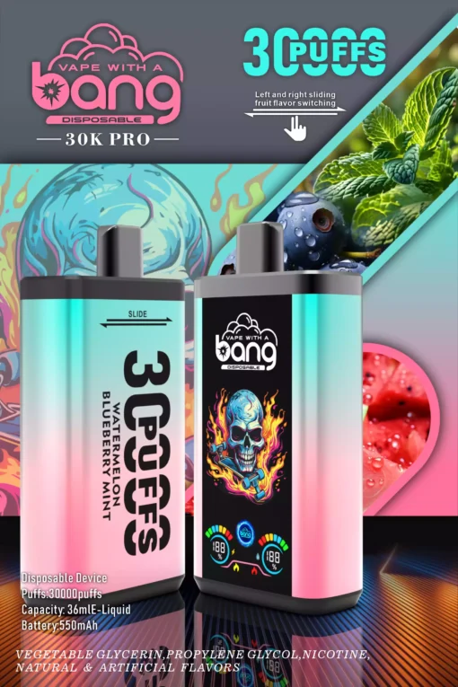 Latest Bang 30000 Puffs 36ml Large E liquid Disposable Vapes Factory Wholesale Direct Bulk with Flavor Choices 0 2 3 5 Nicotine 11 scaled