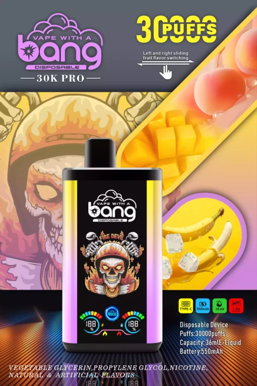 Latest Bang 30000 Puffs 36ml Large E liquid Disposable Vapes Factory Wholesale Direct Bulk with Flavor Choices 0 2 3 5 Nicotine 12 scaled