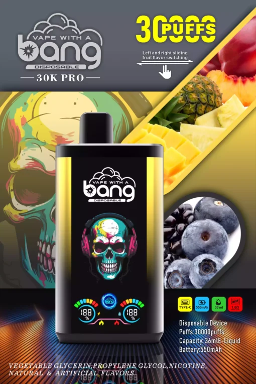 Latest Bang 30000 Puffs 36ml Large E liquid Disposable Vapes Factory Wholesale Direct Bulk with Flavor Choices 0 2 3 5 Nicotine 13 scaled