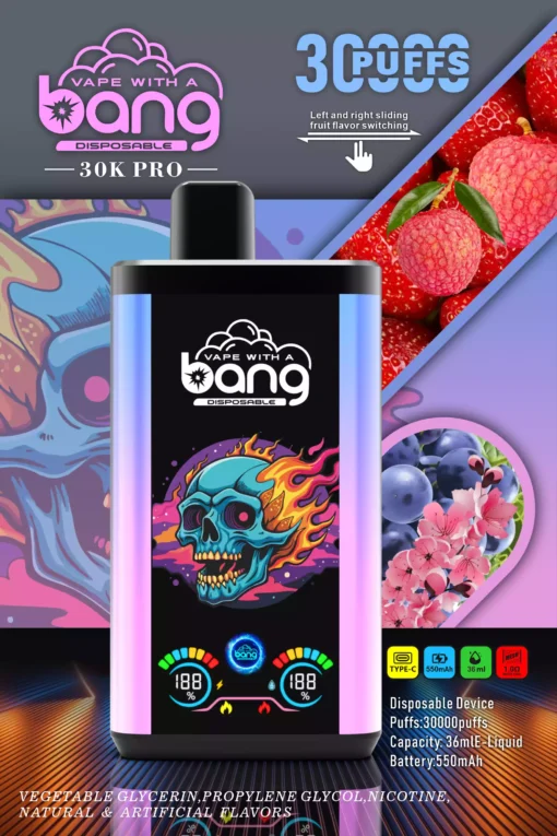 Latest Bang 30000 Puffs 36ml Large E liquid Disposable Vapes Factory Wholesale Direct Bulk with Flavor Choices 0 2 3 5 Nicotine 14 scaled