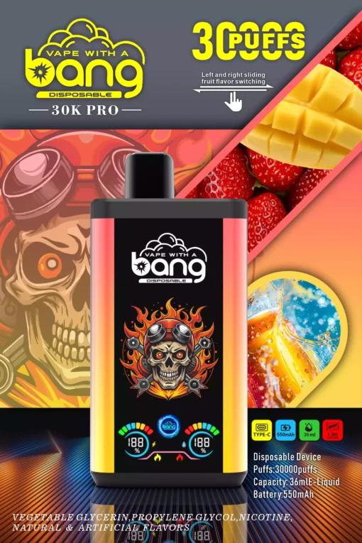 Latest Bang 30000 Puffs 36ml Large E liquid Disposable Vapes Factory Wholesale Direct Bulk with Flavor Choices 0 2 3 5 Nicotine 15 scaled