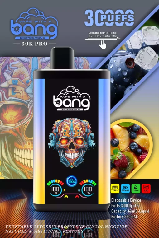 Latest Bang 30000 Puffs 36ml Large E-liquid Disposable Vapes Factory Wholesale Direct Bulk with Flavor Choices 0% 2% 3% 5% Nicotine (17)