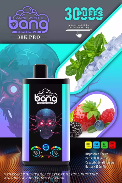 Latest Bang 30000 Puffs 36ml Large E liquid Disposable Vapes Factory Wholesale Direct Bulk with Flavor Choices 0 2 3 5 Nicotine 4 scaled