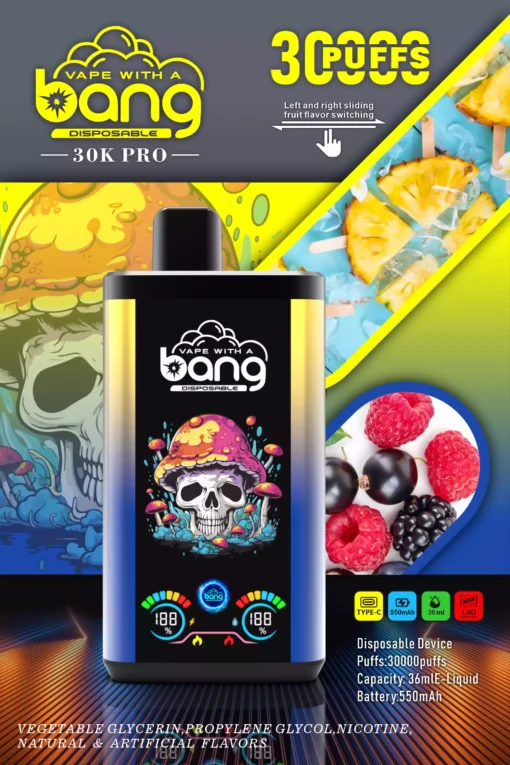 Latest Bang 30000 Puffs 36ml Large E liquid Disposable Vapes Factory Wholesale Direct Bulk with Flavor Choices 0 2 3 5 Nicotine 6 scaled