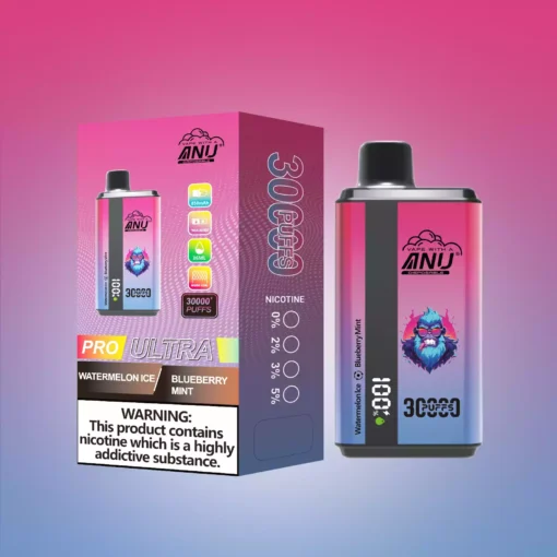 New ANU Double Flavor 30000 Puffs 36ml E liquid 550mah Battery Disposable Vape Wholesale Original Factory Multiple Flavors Nicotine 0 2 3 5 1