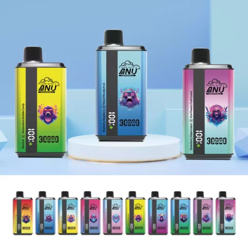 New ANU Double Flavor 30000 Puffs 36ml E liquid 550mah Battery Disposable Vape Wholesale Original Factory Multiple Flavors Nicotine 0 2 3 5 13