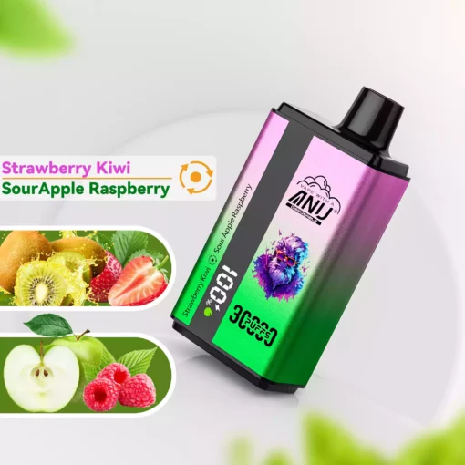 New ANU Double Flavor 30000 Puffs 36ml E liquid 550mah Battery Disposable Vape Wholesale Original Factory Multiple Flavors Nicotine 0 2 3 5 3