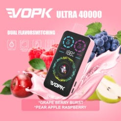 Premium VOPK Ultra 40000 Puffs Vape with Child Lock Dual Flavor Switch and UV Printing Wholesale Price 5