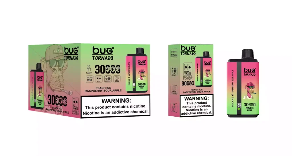 Klaidos dvigubo skonio 30000 „Puffs“ vienkartinis vape 2% nikotino 30 ml e-skysčio tinklelio ritė 2