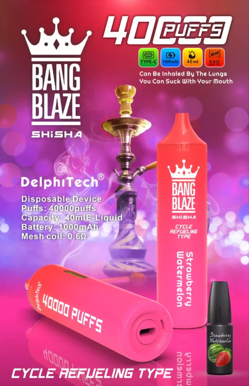 Hot Sale BANG BLAZE BK40 40000 Puffs Disposable Vape 1000mAh Battery Multiple Nicotine Options for Bulk Orders 3 scaled