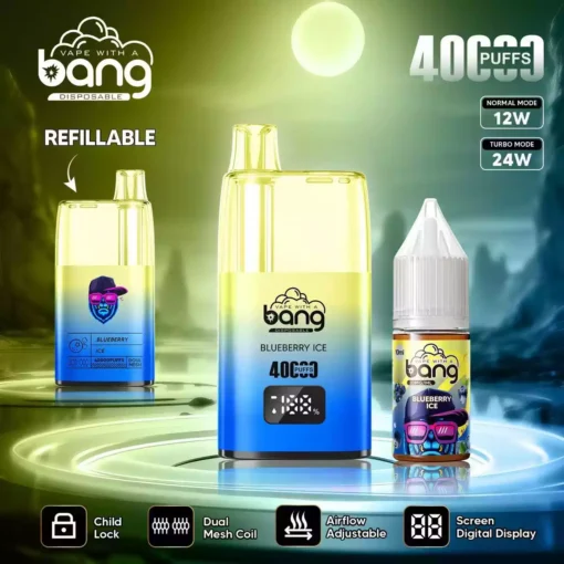 Hot Selling BANG B40S 40K Puff Disposable Vape with Adjustable Airflow and Child Safety Lock for Bulk Orders Across Europe 10