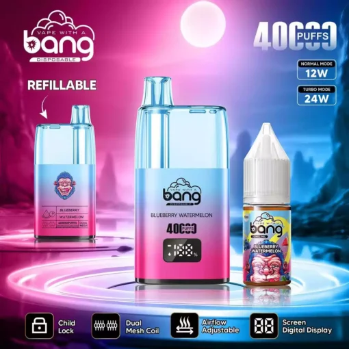 Hot Selling BANG B40S 40K Puff Disposable Vape with Adjustable Airflow and Child Safety Lock for Bulk Orders Across Europe 9