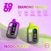Premium ZOOY DIAMOND 15000 Puff Disposable Vape with Running Diamond Light Perfect for Wholesale Across Europe 1