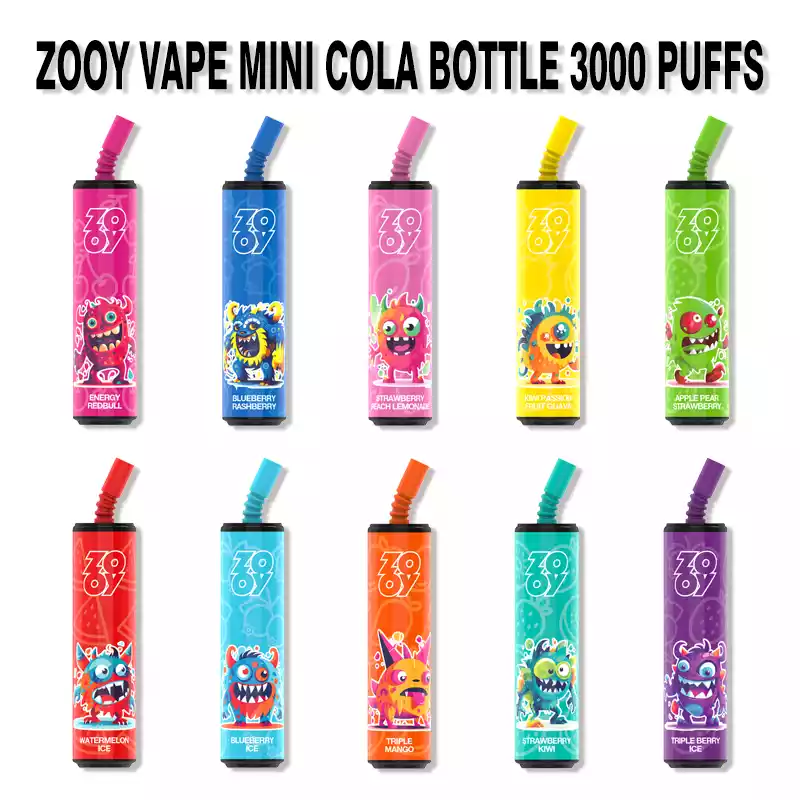 Zooy Vape Cola 3000 Puffs Disposable Vape 5% Nicotine Mesh Coil 850mAh Wholesale Deals 4