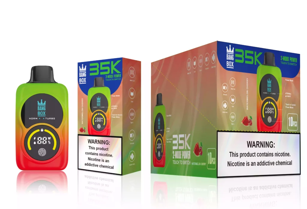 Bang Box 35000 Puffs Dual Mesh Touch Screen Low Nicotine Rechargeable Disposable Vape 4