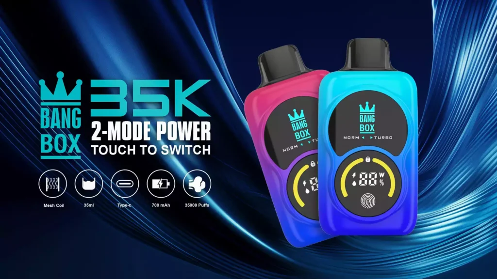 Bang Box 35000 Puffs Dual Mesh Touch Screen Low Nicotine Rechargeable Disposable Vape 2