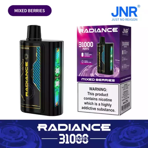 JNR Radiance 31000 Puffs Розумний анімаційний екран з 0 2 5 нікотиновим 950mah акумуляторним одноразовим вейпом 9