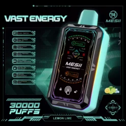 Mesii величезна енгергія 30000 puffs 360 ° світлодіодний світловий перемикач Мінімалістичний механізм Mech Style Mesii vape оптом 1