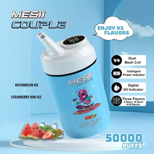 Mesii paar 50k puffs drie smaken digitaal display twee olietank mesii vape groothandel 7