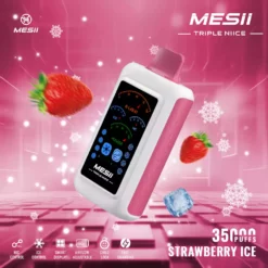 MESII Triple Niice 35K Puffs Ice Contrôle de Nic Contrôle grand affichage numérique Ajustement Airflow Mesii Vape Wholesale 12