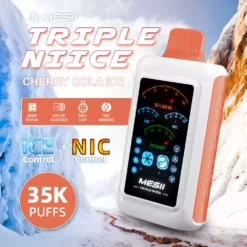 MESII Triple Niice 35k Puffs Ice Nic Contrôle grand affichage numérique Ajustement Airflow Mesii Vape Wholesale 22