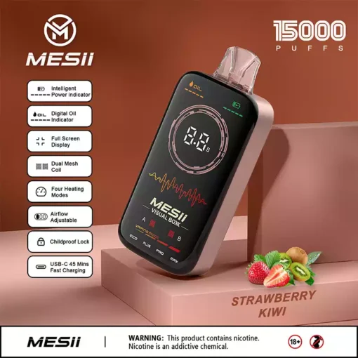Mesii Visual Boxx 16000 Puffs Polno Zaslon Zaslon Štiri Delovne Načine Nastavitev Zračnika Mesii Vape Veleprodaja 15