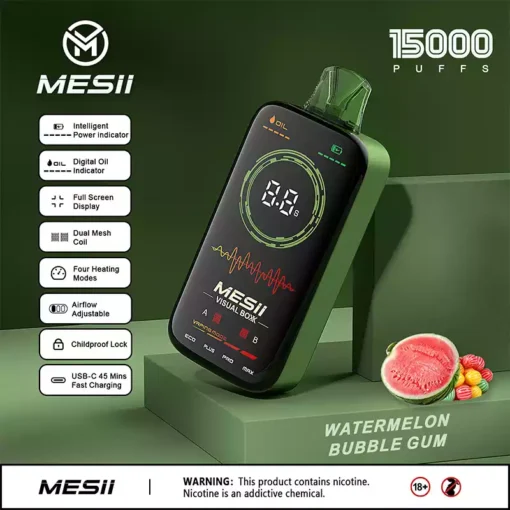Mesii Visual Boxx 16000 Puffs Polno Zaslon Zaslon Štiri Delovni Način Zračni Tok Nastavljiv Mesii Vape Veleprodaja 25