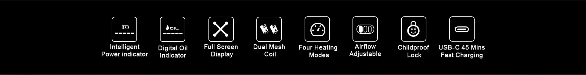 Mesii Visual Boxx 16000 Puffs Polno Zaslon Štiri Delovni Način Z Nastavljivim Pretokom Zraka Mesii Vape Veleprodaja 3
